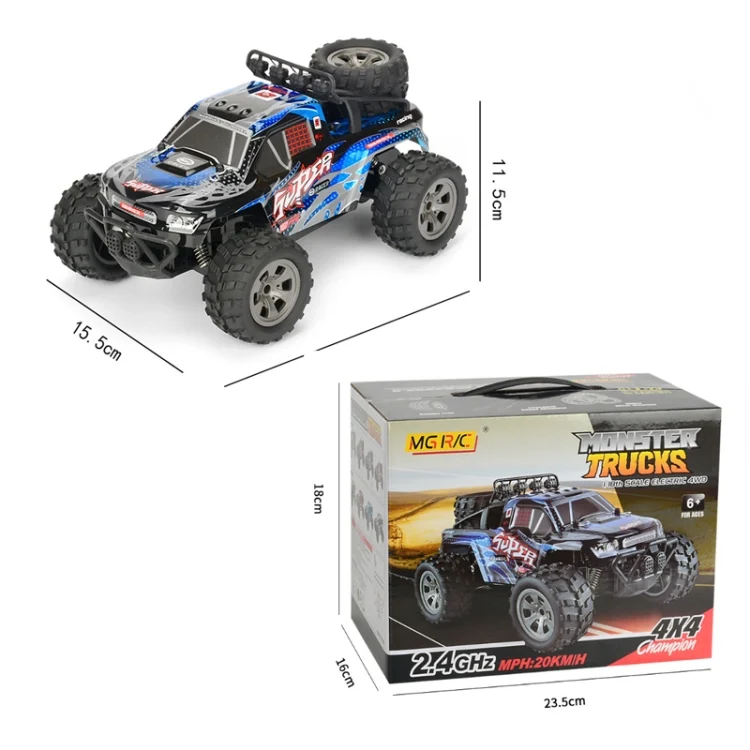 TBD0550066001_B5.webp MGRC Charging Remote Control Car 2.4G Wireless Remote Control Four-Way Cross-Country Climbing Car 1:18 Car Model - Image 7