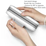Magnetic Glass Wiper Double-Sided Magnetic Window Wiper High-Level Insulating Glass Cleaner, Specification: Rectangle 3-10mm - Image 4