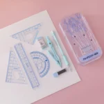 AIHAO Compass/Mechanical Pencil/Eraser/Pen Core/Ruler/Protractor Stationery Set Random Colour Delivery - Image 6