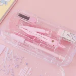 AIHAO Compass/Mechanical Pencil/Eraser/Pen Core/Ruler/Protractor Stationery Set Random Colour Delivery - Image 7