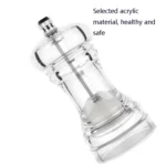 Acrylic Transparent Pepper Grinder Manual Pepper Grinder Ceramic Core Multi-Purpose Seasoning Bottle - Image 4