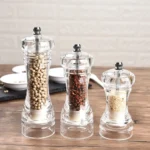 Acrylic Transparent Pepper Grinder Manual Pepper Grinder Ceramic Core Multi-Purpose Seasoning Bottle - Image 5