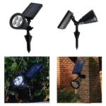 4 LEDs Household Solar Lawn Light Outdoor Garden Light Plant Growth Light - Image 5
