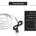 USB Power SMD 2835 Epoxy LED Strip Light Christmas Desk Decor Lamp for TV Background Lighting - Image 7