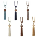 GQ017 1 Pair Curtain Tassel Hanging Ear Simple Tie Rope Hanging Ball Curtain Buckle - Image 2