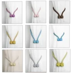 CK-17 4 PCS Magic Cube Simple Curtain Magnetic Buckle Free Installation Curtain Strap - Image 2