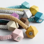 CK-17 4 PCS Magic Cube Simple Curtain Magnetic Buckle Free Installation Curtain Strap - Image 5