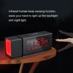 TS-P30 Multifunctional Night Light Alarm Digital Clock with FM Radio & Temperature / Humidity Display & IR Sensor Function - Image 6