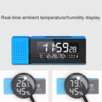 TS-P30 Multifunctional Night Light Alarm Digital Clock with FM Radio & Temperature / Humidity Display & IR Sensor Function - Image 8
