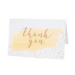 6pcs / Set Greeting Card Thank You Card Set Thanksgiving Holiday Gift Watercolor Card - Image 2