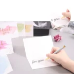 6pcs / Set Greeting Card Thank You Card Set Thanksgiving Holiday Gift Watercolor Card - Image 4