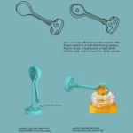 Cartoon Cat Pattern Tea Water Separation Plastic Cup With Spoon - Image 4