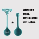 Cartoon Cat Pattern Tea Water Separation Plastic Cup With Spoon - Image 5