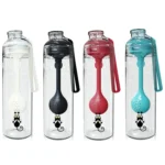 Cartoon Cat Pattern Tea Water Separation Plastic Cup With Spoon - Image 9