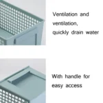 Desktop Snacks & Sundries Storage Basket Rectangular Plastic Storage Basket - Image 2