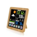 TS-3310 Wireless Weather Clock Multifunctional Color Screen Clock Creative Home Touch Screen Thermometer - Image 9