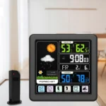 TS-3310 Wireless Weather Clock Multifunctional Color Screen Clock Creative Home Touch Screen Thermometer - Image 8