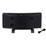 Three-color Projection Radio Alarm Clock USB Digital Alarm Clock Thermometer & Hygrometer - Image 4