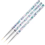 3pcs / Set Nail Art Brush Tool Acrylic Nail Crystal Carving Phototherapy Drawing Pen