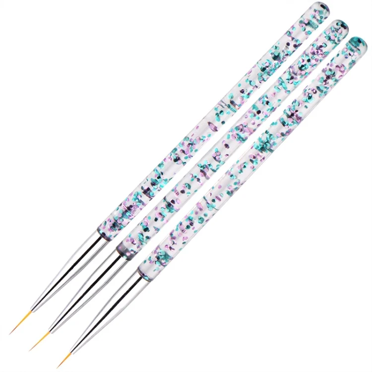 3pcs / Set Nail Art Brush Tool Acrylic Nail Crystal Carving Phototherapy Drawing Pen