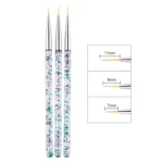 3pcs / Set Nail Art Brush Tool Acrylic Nail Crystal Carving Phototherapy Drawing Pen - Image 6