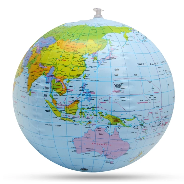TBD0551866_1.webp Inflatable Globe World Earth Ocean Map Ball Geography Learning Kids Educational Beach Ball , Size: 30cm - Image 2