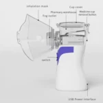 YMK-W6 Children Adult Ultrasonic Portable Micro-Mesh Atomizer Household Handheld Two-Speed Adjustable Compression Atomizer - Image 9