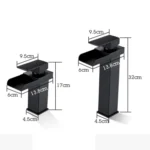 Bathroom Wide Mouth Faucet Square Sink Single Hole Basin Faucet - Image 2