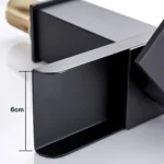 Bathroom Wide Mouth Faucet Square Sink Single Hole Basin Faucet - Image 4