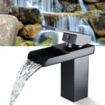 Bathroom Wide Mouth Faucet Square Sink Single Hole Basin Faucet - Image 6