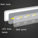 LED Three Lights Hot Cold Water Faucet Bathroom Waterfall Faucet CN Plug - Image 3