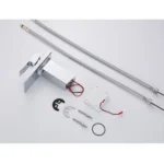 LED Three Lights Hot Cold Water Faucet Bathroom Waterfall Faucet CN Plug - Image 5