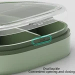 Portable Small Pill Box Sealed Portable Travel Pill Box Green 4 Grid - Image 5