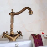 Basin Rotatable Faucet Single Hole Hot And Cold Copper Faucet - Image 5