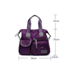 Waterproof Oxford Cloth Handbag Casual Nylon Shoulder Diagonal Bag Female Bag Canvas Bag - Image 6
