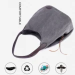 Canvas Bag Simple Wild Lady Retro Art Casual Bag Single Shoulder Bag - Image 5