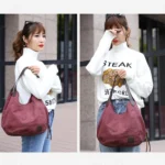 Canvas Bag Simple Wild Lady Retro Art Casual Bag Single Shoulder Bag - Image 9