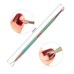 11 in 1 Color Titanium Stainless Steel Nail Steel Push Nail File - Image 12