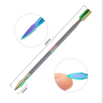 11 in 1 Color Titanium Stainless Steel Nail Steel Push Nail File - Image 9