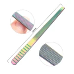 11 in 1 Color Titanium Stainless Steel Nail Steel Push Nail File - Image 10