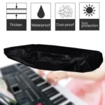 Water-Repellent Opening Electronic Keyboard Cover Oxford Cloth Dust Cover Drawstring Keyboard Instrument Cover - Image 2