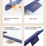 Iron Door Rear Hook Rack Hanger Hook Creative Bathroom Kitchen Hook - Image 4