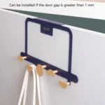 Iron Door Rear Hook Rack Hanger Hook Creative Bathroom Kitchen Hook - Image 5