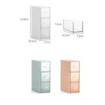 Desktop Drawer Storage Box Cosmetics Office Student Stationery Pen Dormitory Three Grid Desk Rack - Image 2