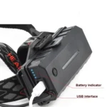 TG-TD113 T6+COB Head-Mounted USB Charging Rotating Multi-Function Headlight White Red And Green Three Light Sources Headlight - Image 6