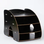 Office Supplies Curved Desktop A4 Storage Box Wooden File Rack Data Rack Shelf