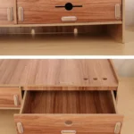 LCD Monitor Increase Rack Wooden Keyboard Rack Desktop Storage Rack Shelf - Image 4