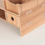 LCD Monitor Increase Rack Wooden Keyboard Rack Desktop Storage Rack Shelf - Image 4