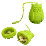 2PCS Creative Cute Owl Tea Strainer Tea Bags  Food Grade Silicone Tea Infuser Filter - Image 4