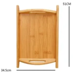 Bamboo Binaural Tea Set Tray Bread Display Tray - Image 7